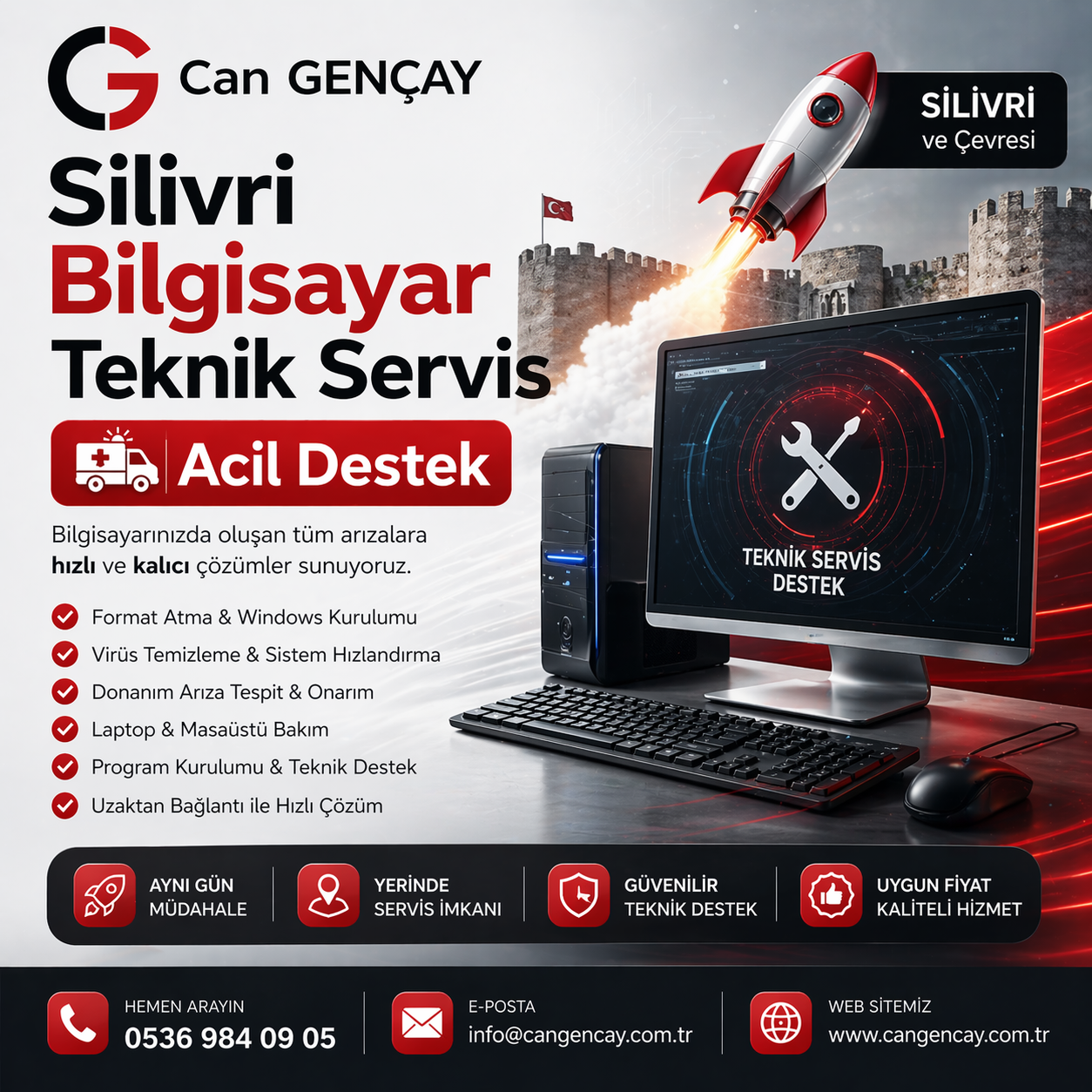 Silivri Bilgisayar Teknik Servis | Acil Destek