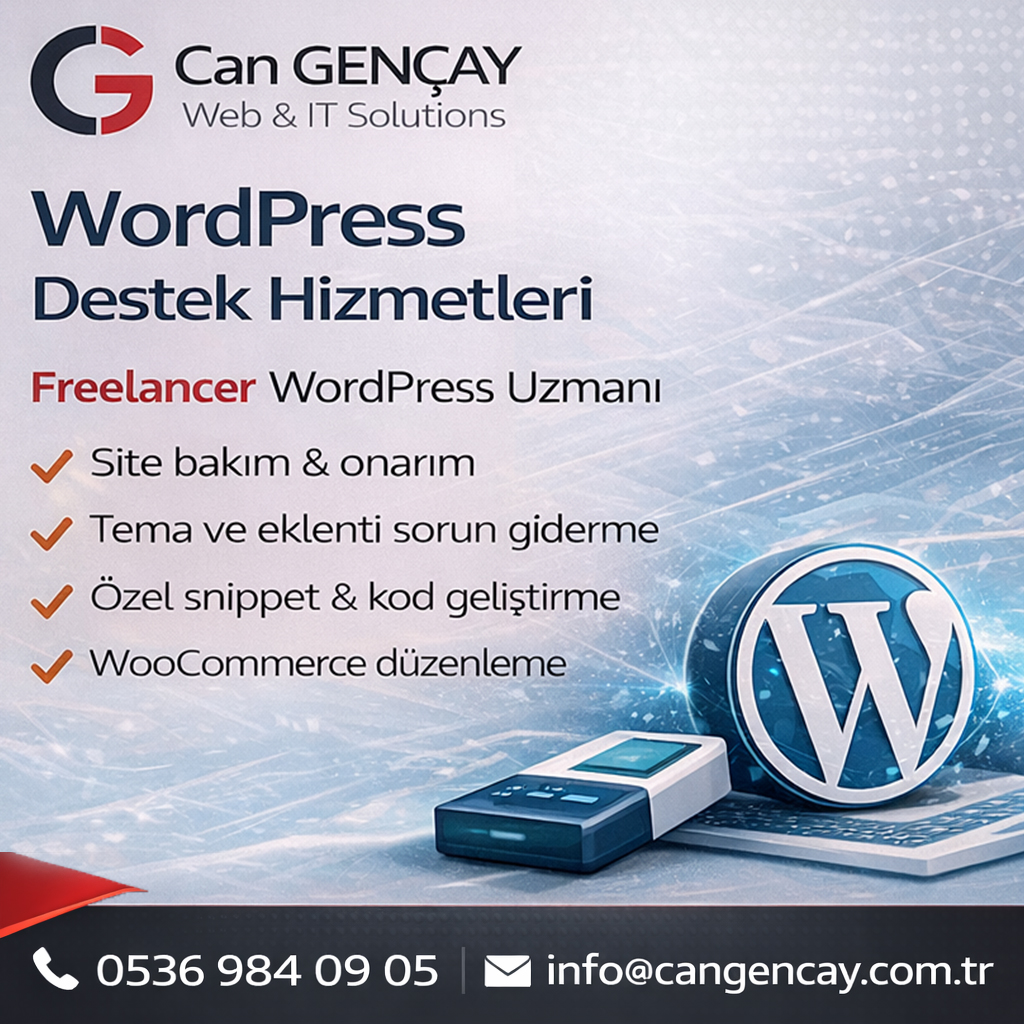  WordPress Teknik Destek & Profesyonel Çözümler